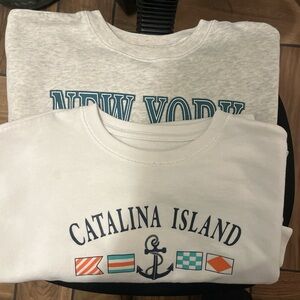 Abercrombie & Fitch Kids Sweatshirt - White and Gray